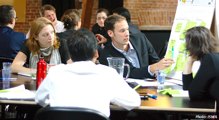 Young professionals in waste management