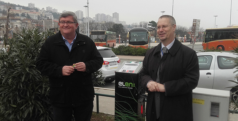 First ELEN charger for electric vehicles installed in Rijeka