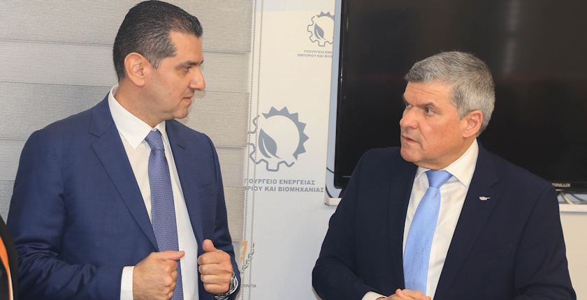 New Cypriot Minister of Energy, Commerce and Industry Michael Damianos takes office