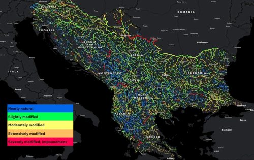 2 500 kilometers of pristine Balkan rivers lost since 2012