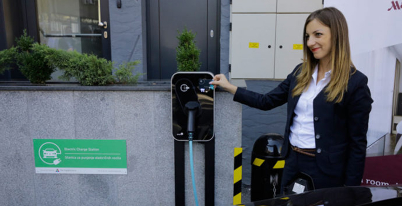 Hotel Meriot stanjica za punjenje elektricnih vozila