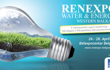 Peti sajam RENEXPO Water Energy u Beogradu od 24. do 26. aprila