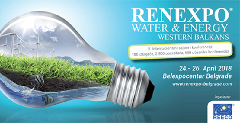 Peti sajam RENEXPO Water&Energy u Beogradu sredinom aprila