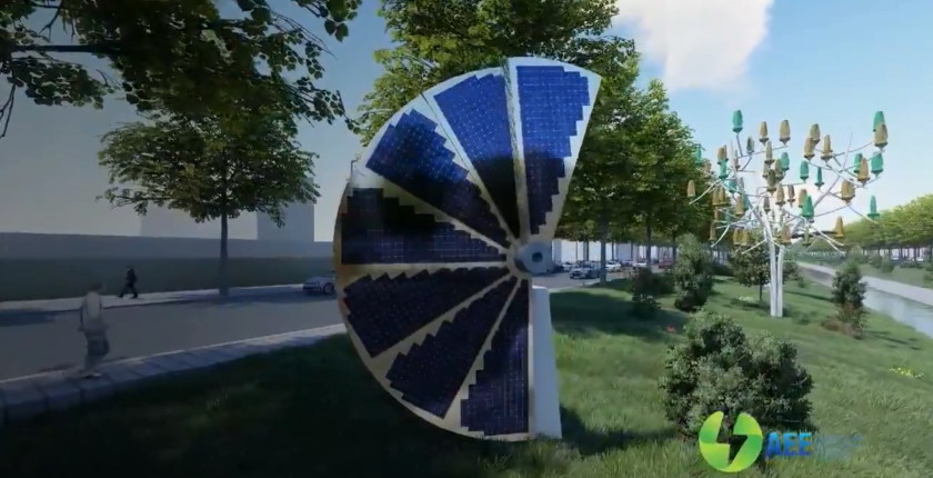 Obnovljivi izvori električna vozila osvetljenje pametnoj ulici Tirani