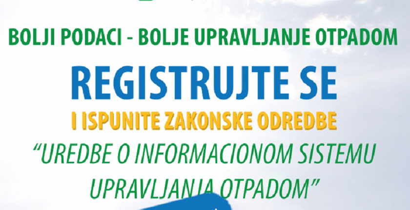 Informacioni sistem upravljanja otpadom fbih registracija