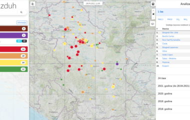 Aplikacija xEco vazduh podatke o zagadenosti Srbiju na jednom mestu