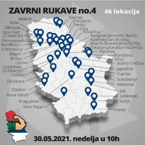 Zavrni rukave 4 na 46 lokacija u Srbiji