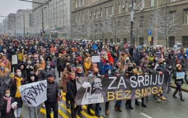Eko straza drugi protest za bezopasan vazduh Beogradu 4 septembra