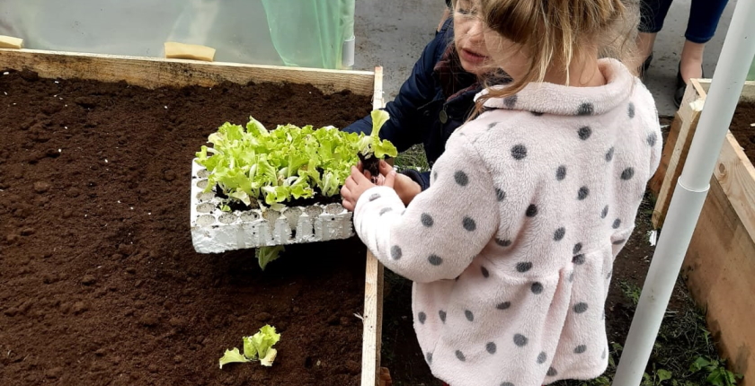 Deca vrtica Lane u Kucevu kompostiraju