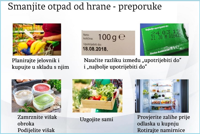 hrvatska otpad od hrane bacanje saveti