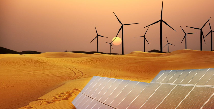 Kina pustinju Gobi dzinovsku elektranu solar vetar 450 gigavata