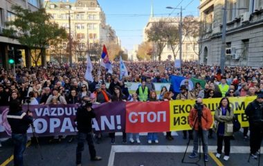 protest V bezopasan vazduh beograd vazduh sve zagadjeniji