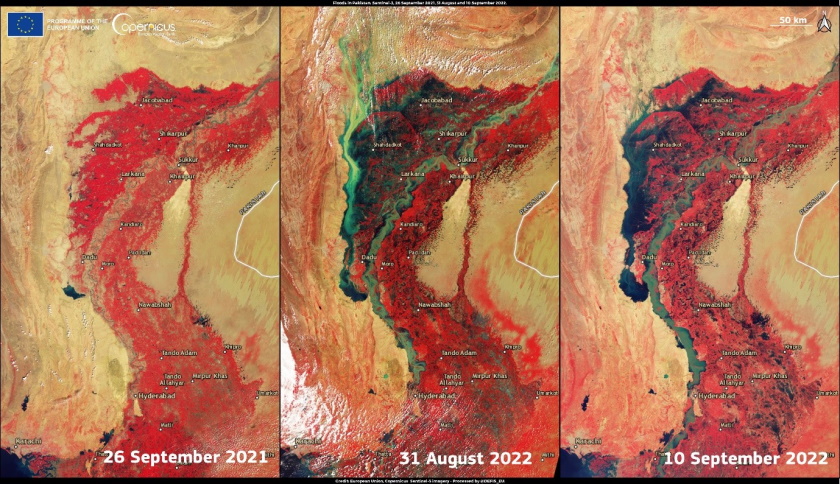 kopernikus poplave pakistan 2022.