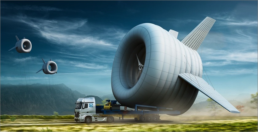 Altaeros, generator pričvršćen za helijumski balon