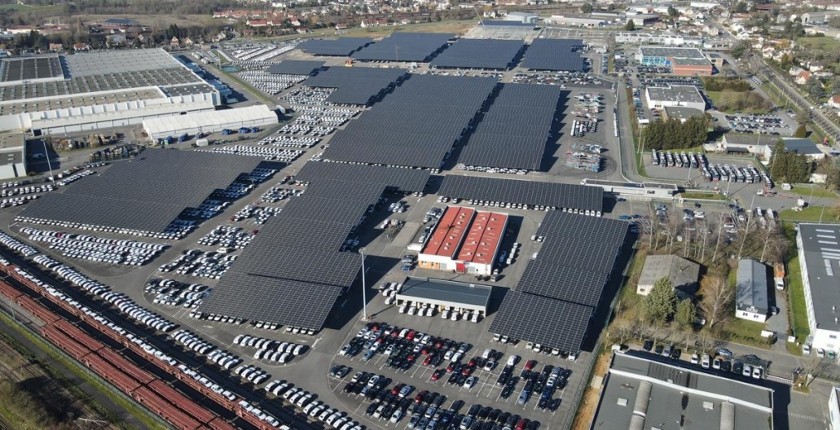 Solarna nadstrešnica za parkiralište na 15 hektara u Francuskoj