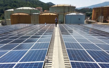 SolarEdge fotonaponsku instalaciju velikom depou za gorivo