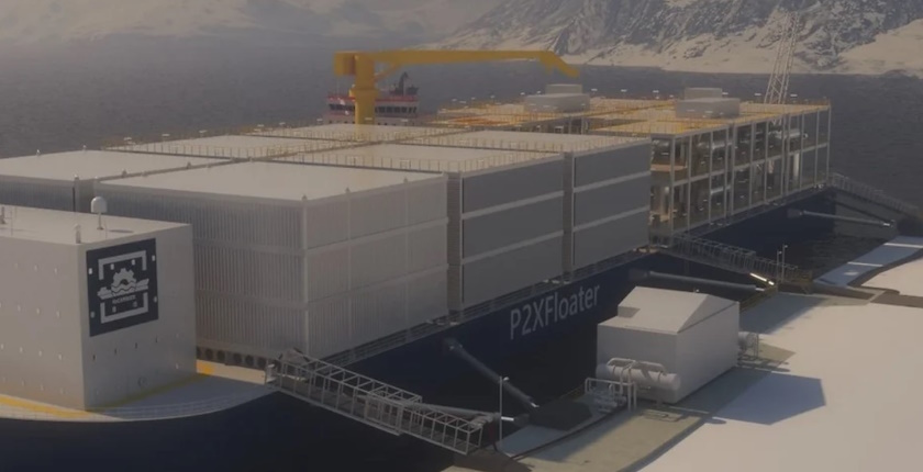 norveska vetar vodonik amonijak arkticki krug p2xfloater