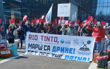 protest ekoloski aktivisti protiv projekta Jadar