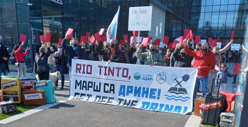 protest ekoloski aktivisti protiv projekta Jadar