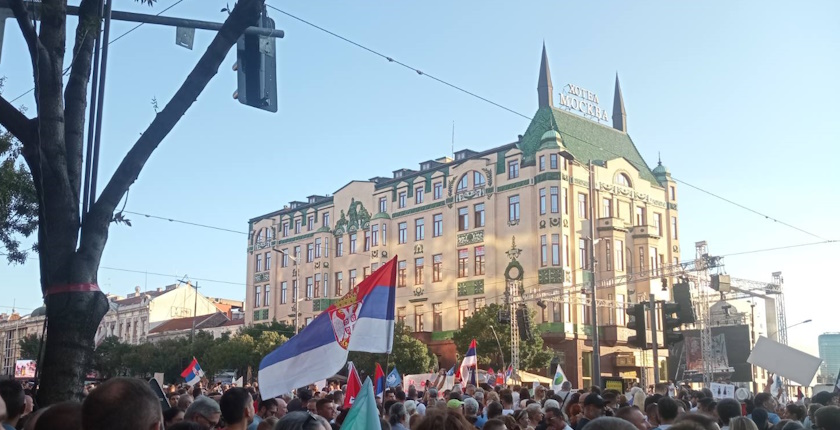 Aktivisti iz Jadra poveli u blokade sa protesta u Beogradu protiv kopanja litijuma