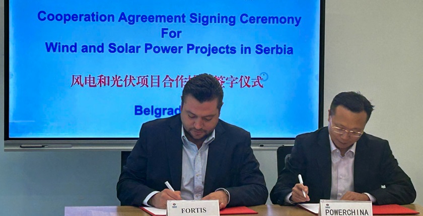 fortis powerchina serbia wind solar