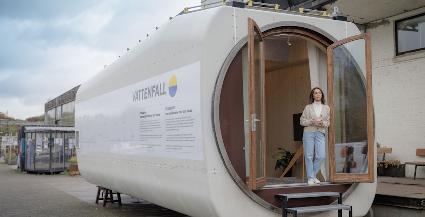 Kuca napravljena od vetroturbine