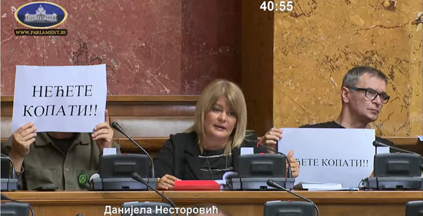 Protivnici zagovornici rudarenja litijuma prvi put Narodnoj skupstini