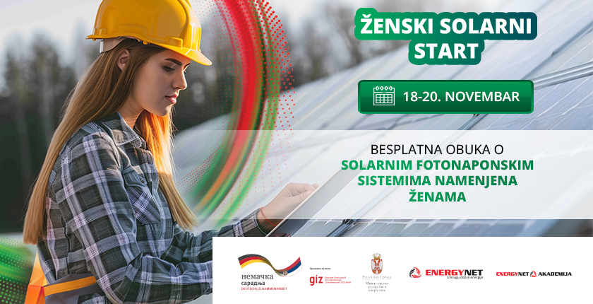 Ženski solarni start besplatna obuka o solarnim fotonaponskim sistemima namenjena ženama