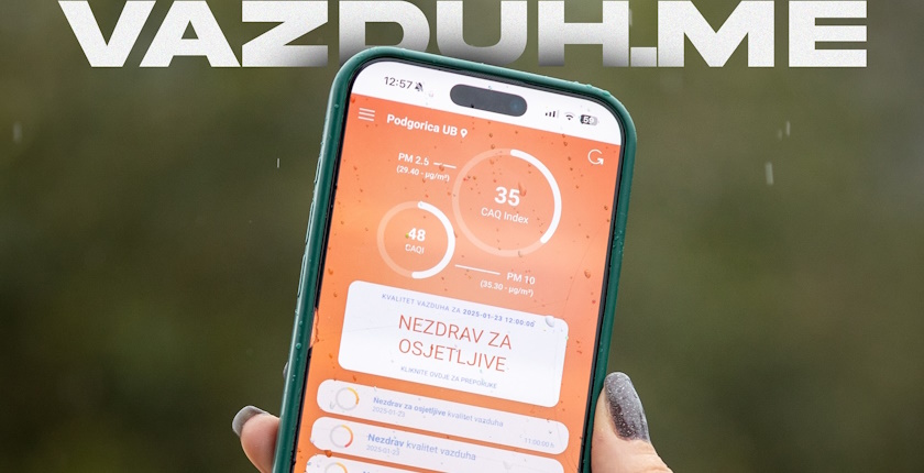 Crna Gora uvela aplikaciju za pracenje kvaliteta vazduha