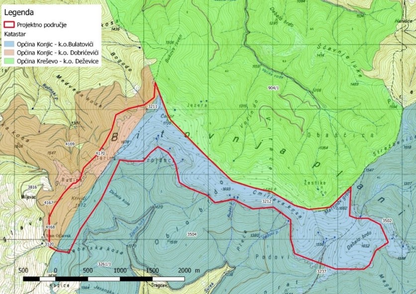 bih vjetroelektrana bitovnja epbih vetropark bih lokacija