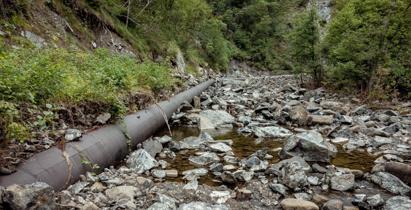 Brezanska reka nizvodno od vodozahvata MHE Kunara na obodu SRP Goč - Gvozdac - foto - Predrag ILić