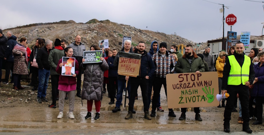 blokada deponije u valjevu, lokalni odgovor