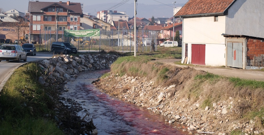 Reka Trnavica - pritoka Raške - neprečišćene otpadne vode iz klanice - foto - Tarik Brunčević