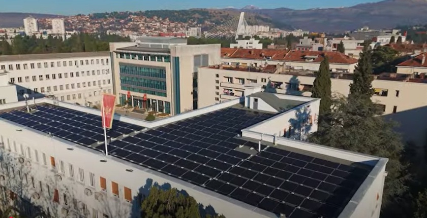 Skupstina Crne Gore, solarni paneli
