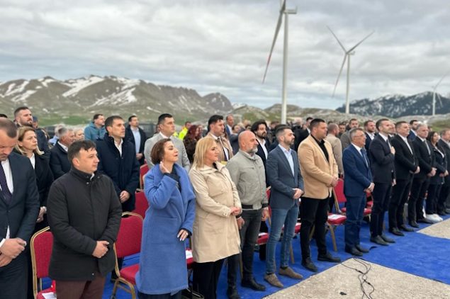 EPCG pustio u probni rad svoj prvi vetropark Gvozd