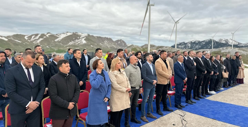 EPCG pustio u probni rad svoj prvi vetropark Gvozd