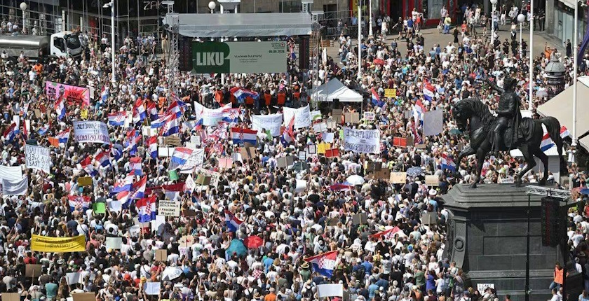 hrvatska otpad afera gospic protest zagreb trg