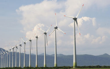 wind farm illustration