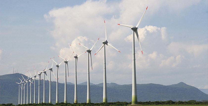 wind farm illustration