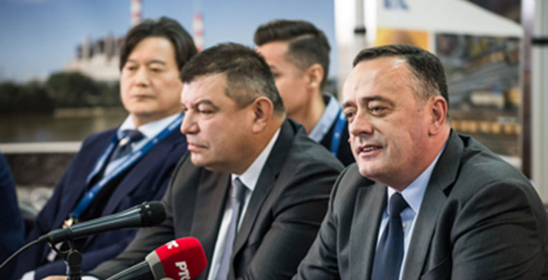 TENT A – Work on flue gas desulfurization systems has started