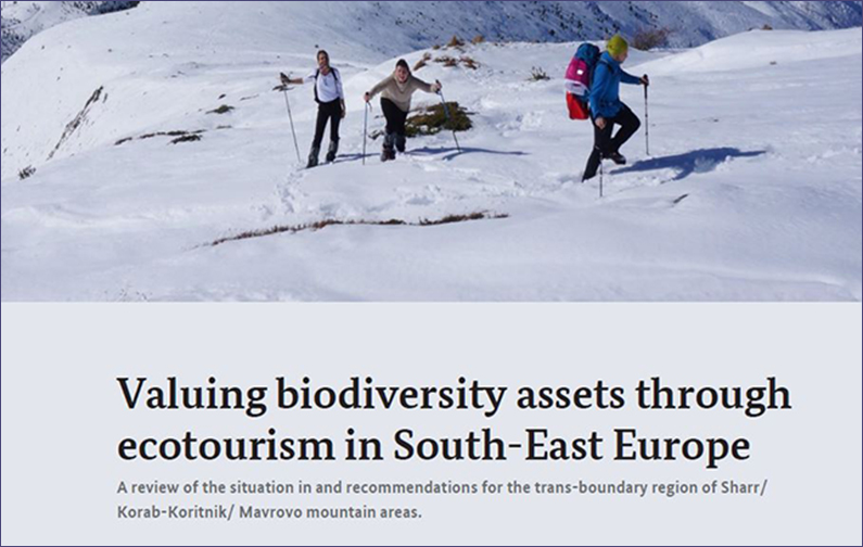 Paper: Valuing biodiversity assets through ecotourism in SEE – trans-boundary region of Sharr/ Korab-Koritnik/ Mavrovo mountain areas