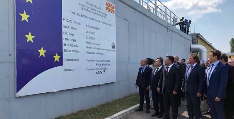 Bids for two wastewater treatment plants to be sought as construction of four EU-funded facilities wraps up