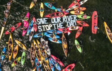 Protests against hydropower in the Balkans in July