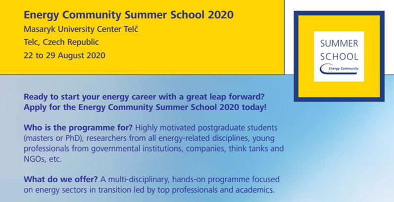 Energy Community Summer School in Czechia open for applications