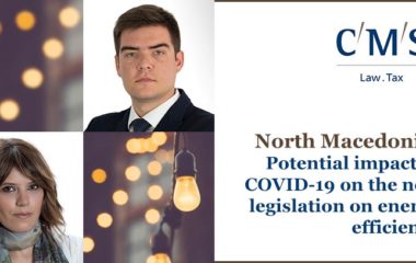 impact of COVID-19 legislation energy efficiency North Macedonia