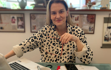 Maja Pokrovac working from home in corona times April 2020