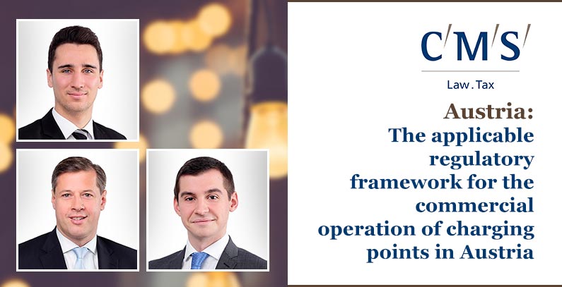 The applicable regulatory framework for the commercial operation of charging points in Austria