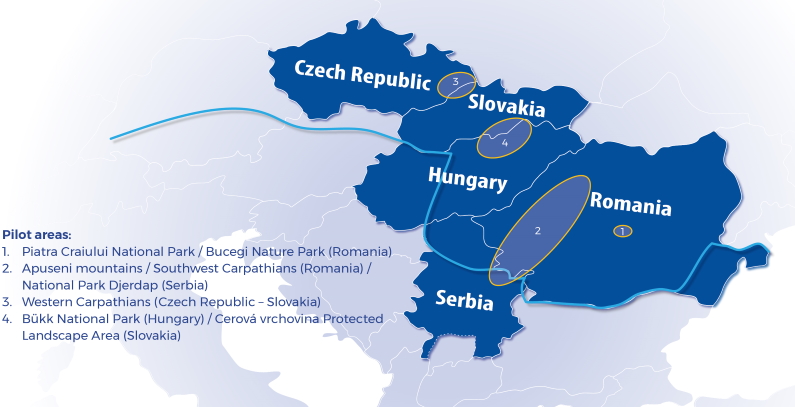 Green bridge bears, lynxes, wolves map