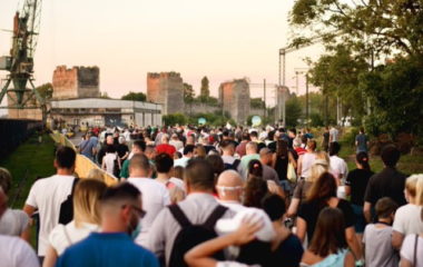 Protest Serbia's Smederevo pollution China steelworks