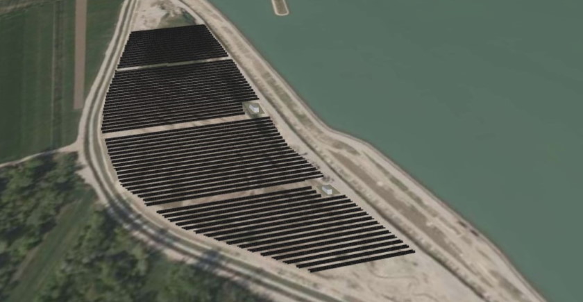 HESS biggest photovoltaic plant Slovenia HPP Brežice